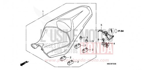 SIEGE VFR1200FB de 2011